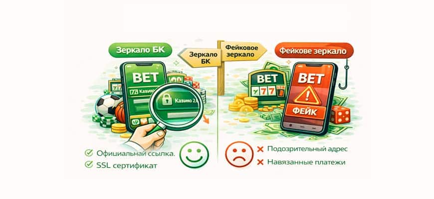 Зеркала БК и казино